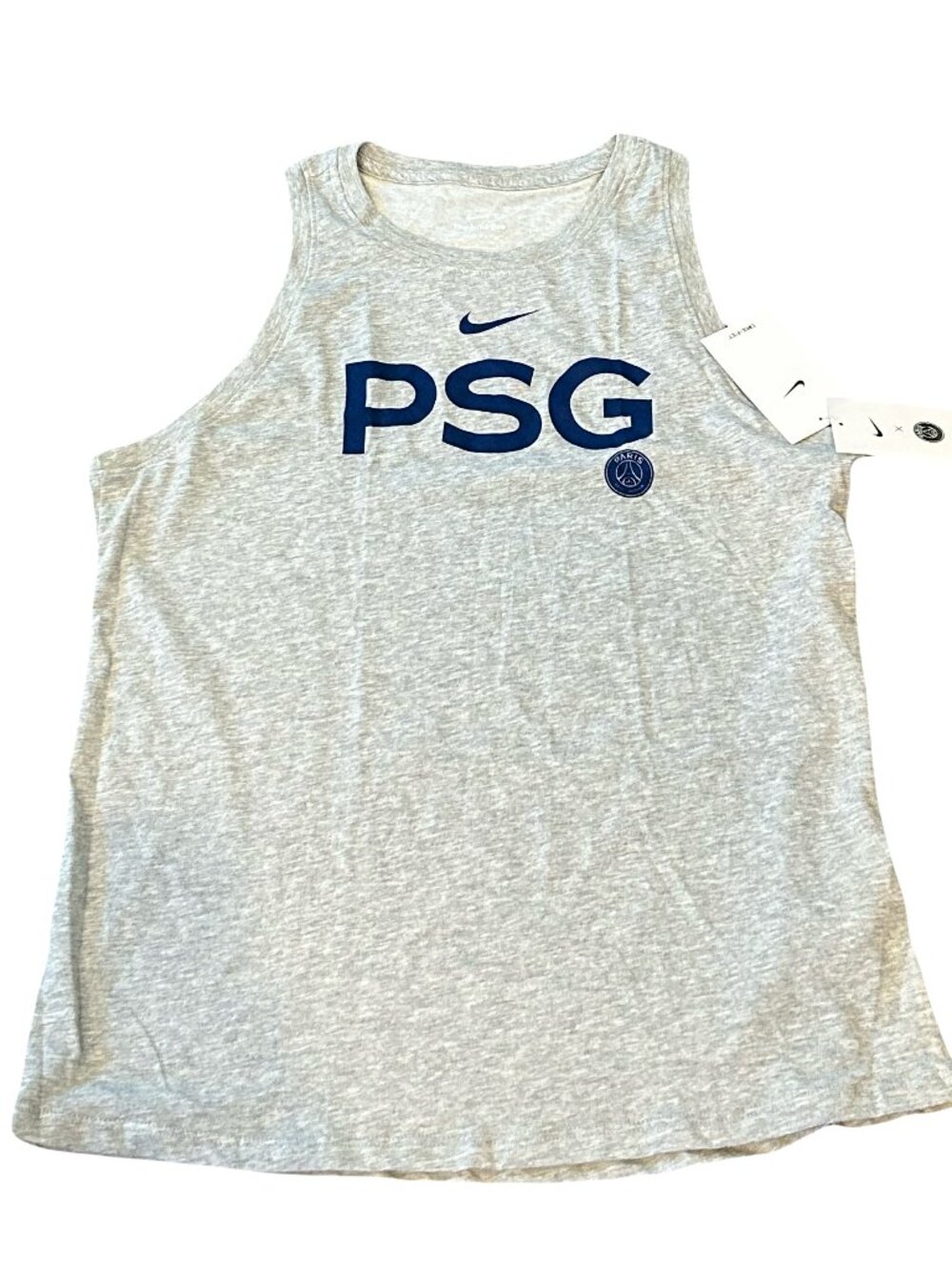 NWT PSG Paris Saint Germain Nike Dri-Fit Cotton Tomboy Women's Tank Top Shirt